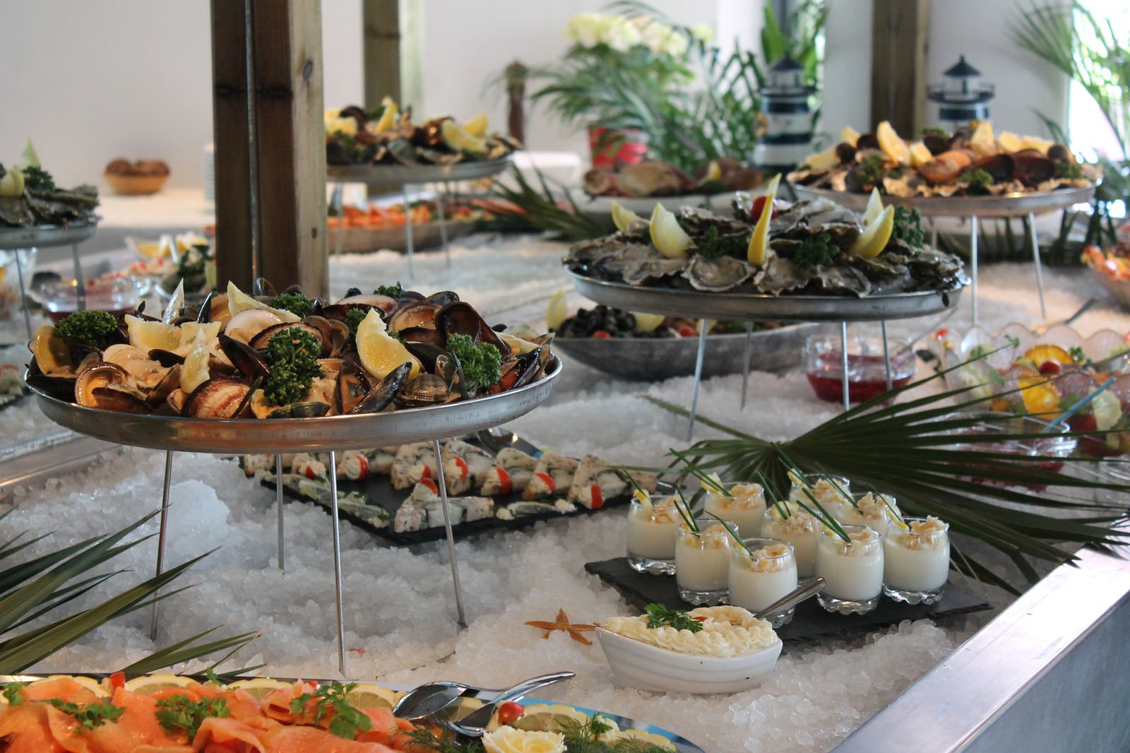 Le buffet de fruits de mer de La Poissonnerie du Cap