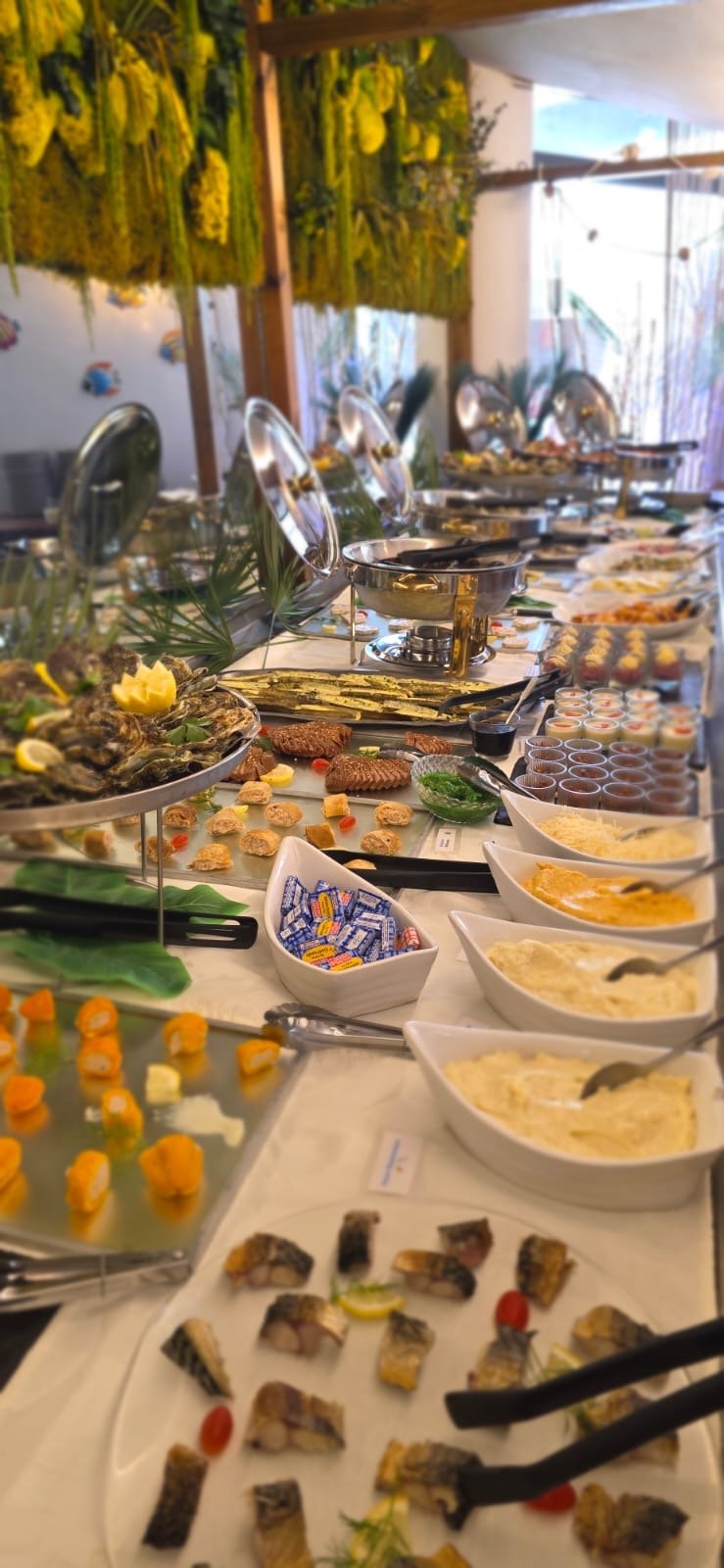Le buffet de fruits de mer